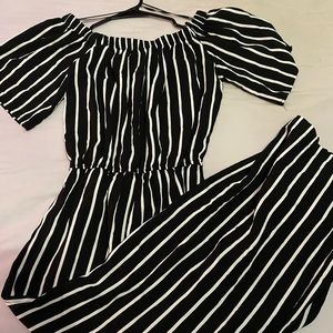 Striped Jumpsuit